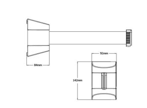 Magnetische Wandgurtkassette Midi