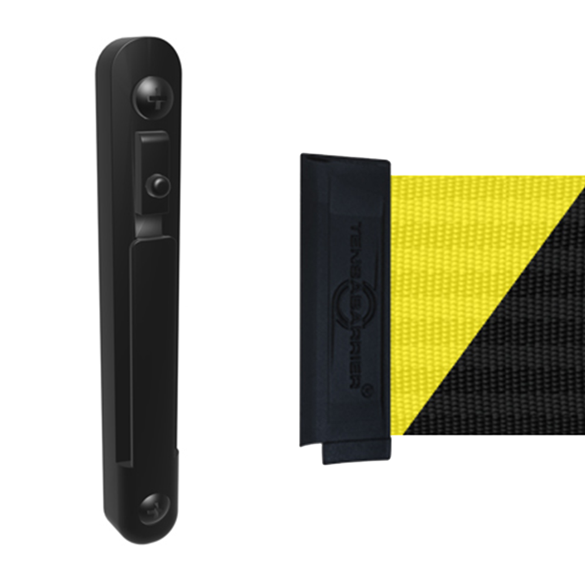 Tensabarrier® Clip de receptor de pared para las barreras de cinta retráctil