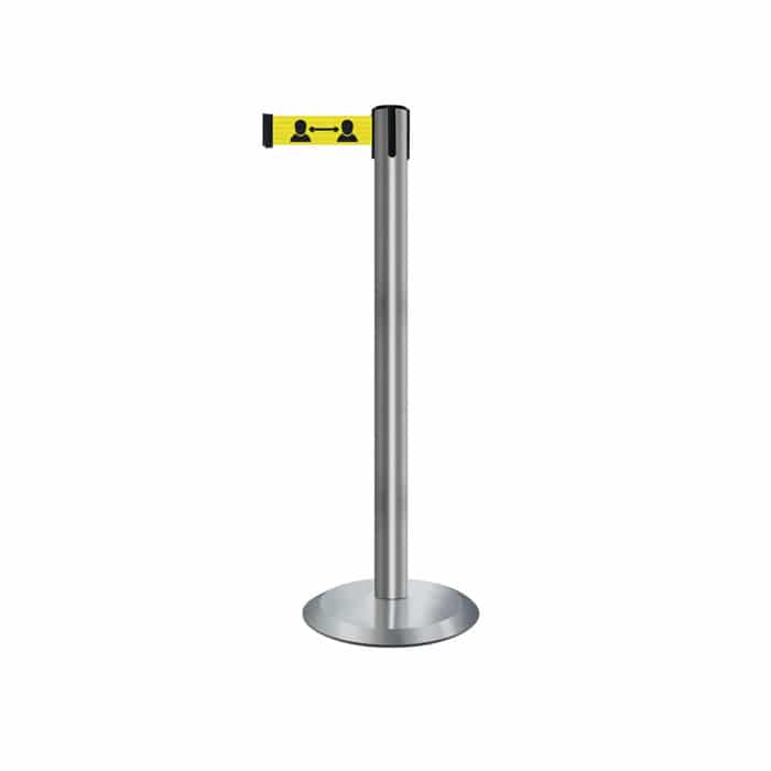 Tensabarrier® 889 Poste separador Advance de acero