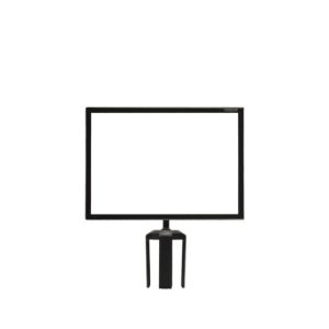 Tensabarrier® Porte affiche pour poteaux de guidage à sangle - A4 Paysage