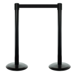 Tensabarrier Retractable Barrier Twin Pack with Webbing, Black Webbing, Red Webbing, Black Yellow Chevron, Blue Webbing available too, Tensator