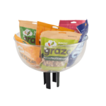 Tensabowl Merchandising Impulse Bowl with Snacks, PA6, Queueway, Lawrence, Tensator.