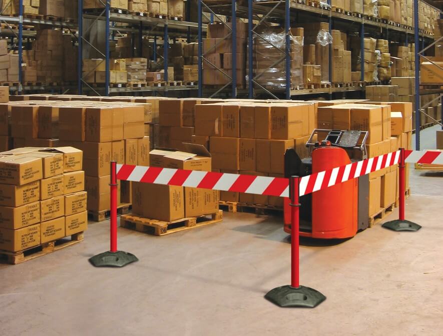 Retractable Belt Plastic Barriers Safety Caution & Danger Tape