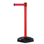Tensabarrier® Retractable Safety Barrier in Red with Red Webbing