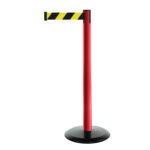 Tensabarrier® Safety Barrier with Retractable Belt Black Yellow Chevron