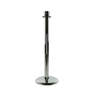 Lawrence Classic, Stanchion, Polished Chrome Post, rope is sold seperately, 310U-1P, Tensator, Tensabarrier, Lawrence, Queueway.