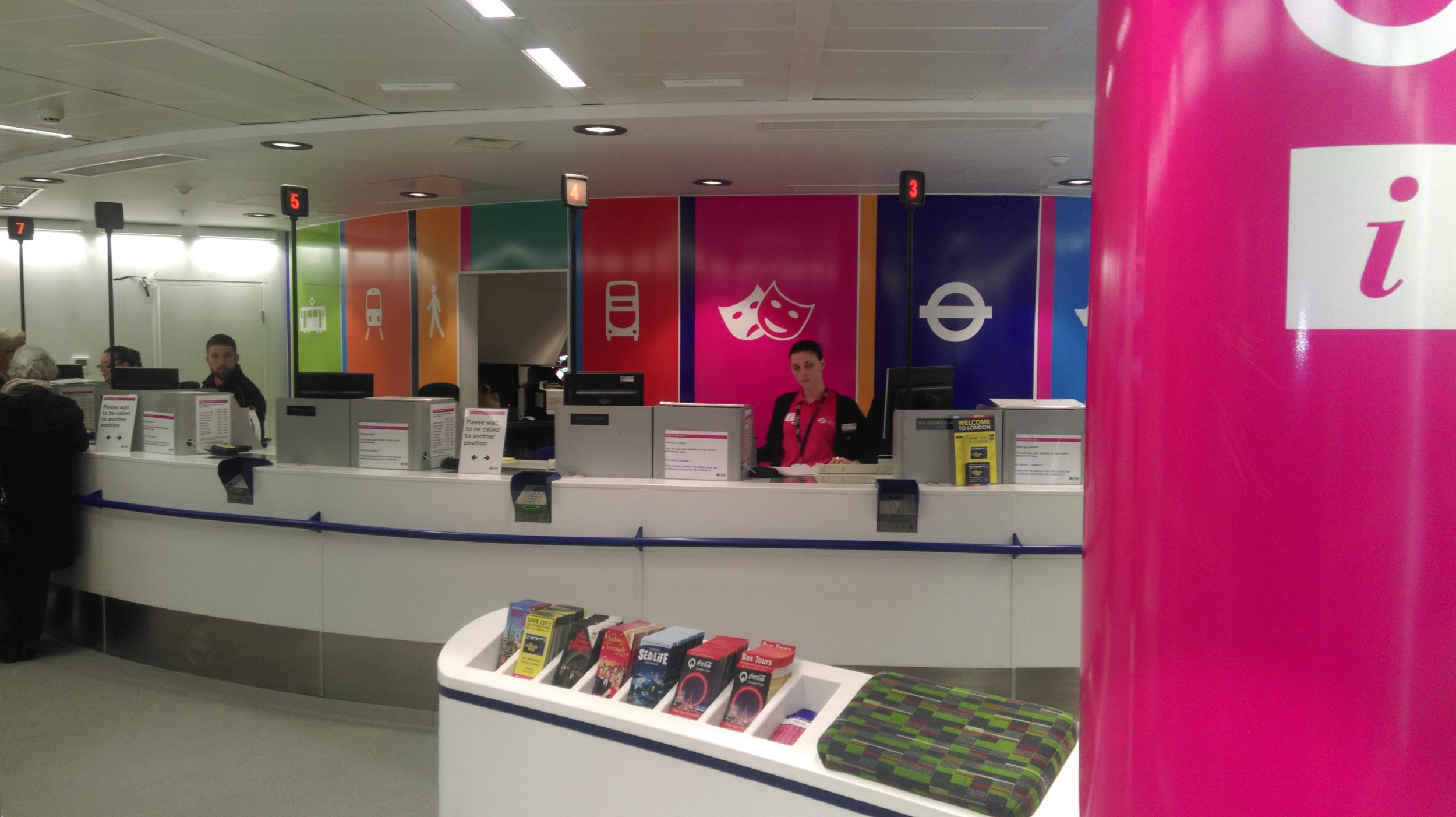 King's Cross London. Visitor Information Centre, Ticket Office, Call Forward Systems